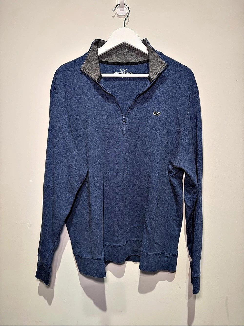 vineyard vines Men's Pima Cotton 1/4-Zip Pullover Blue